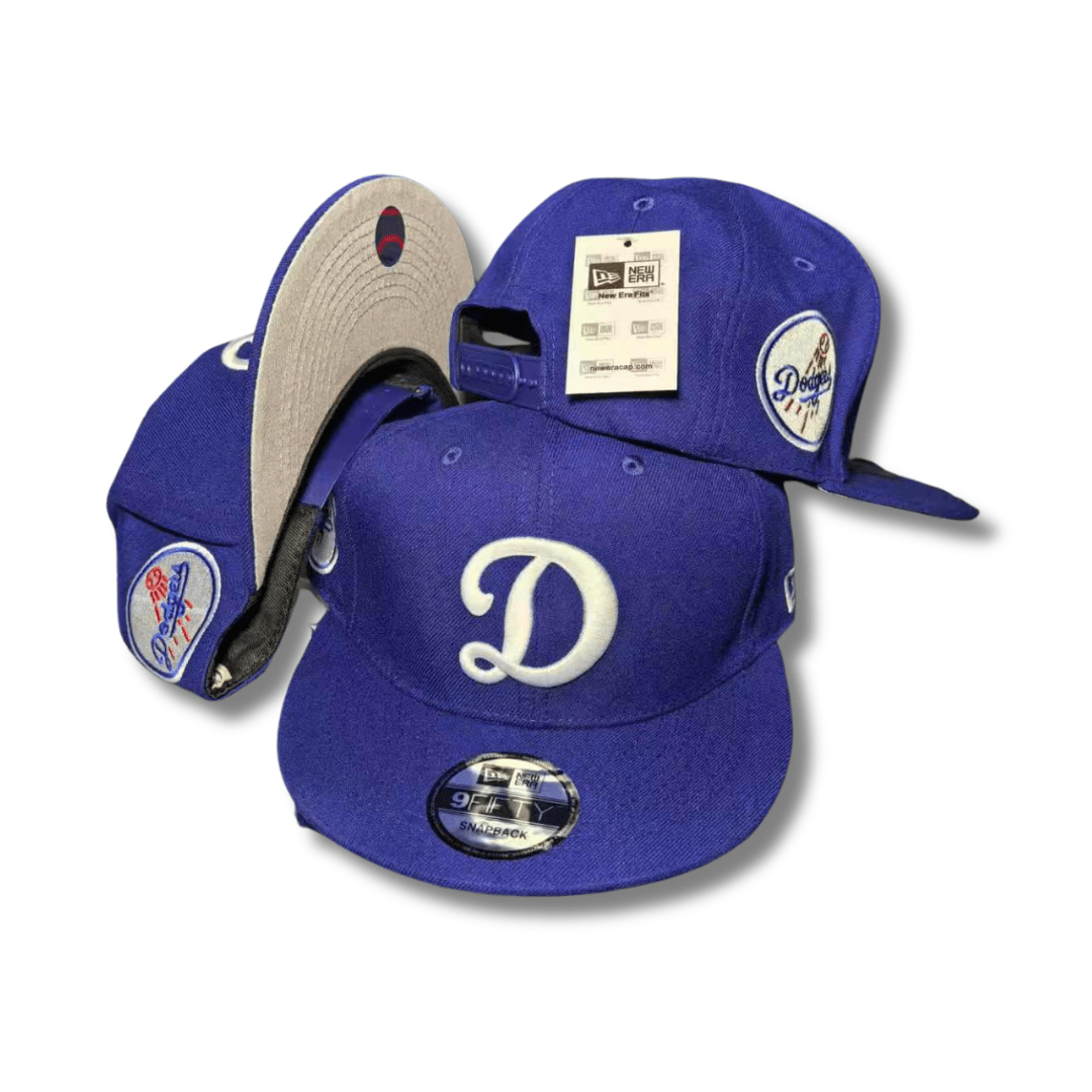 Los Angeles Dodgers Script Logo New Era 59FIFTY Fitted Hat – Snapback Cap