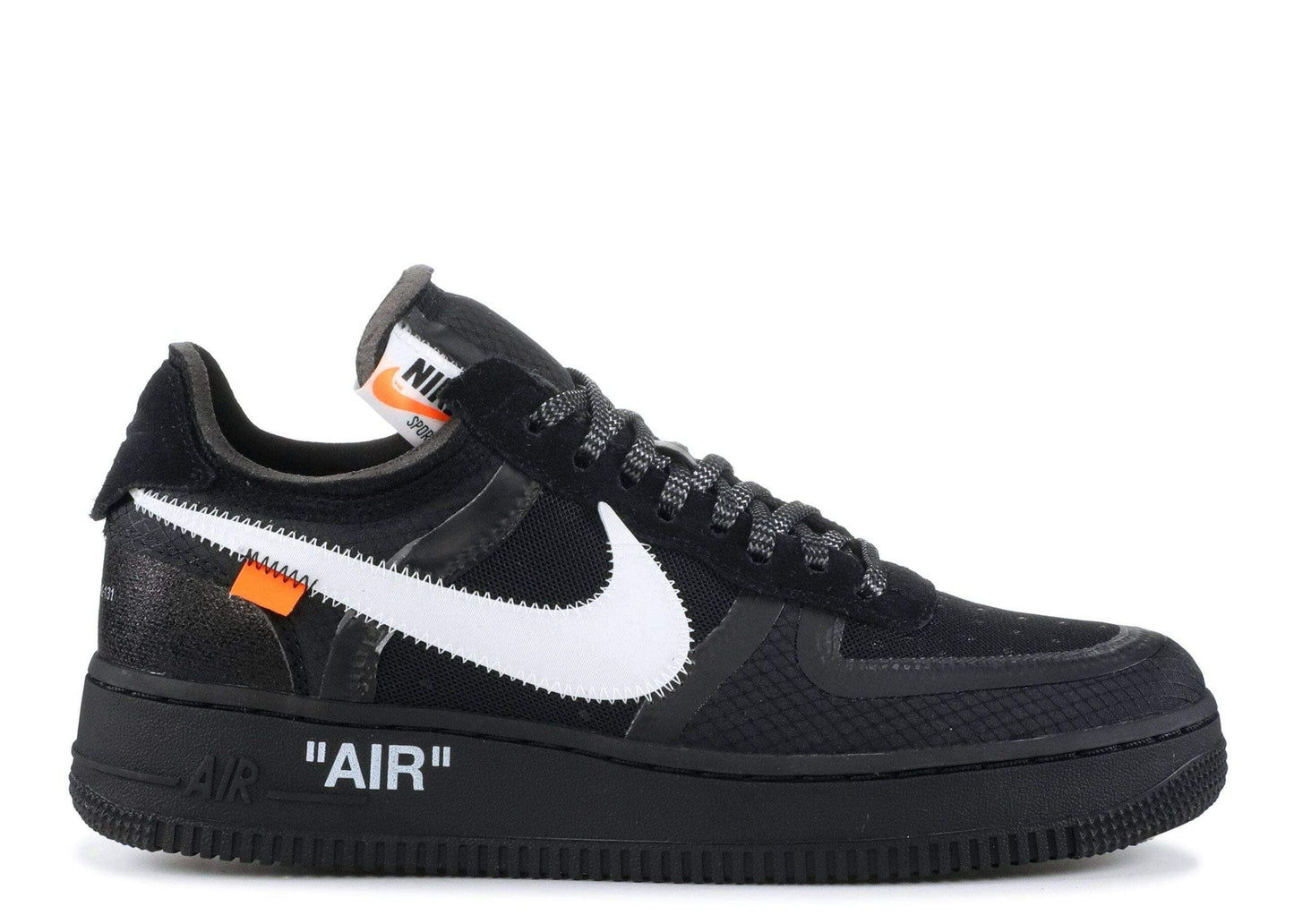 Off White X Air Force 1 Low Black Unfading Sneaker