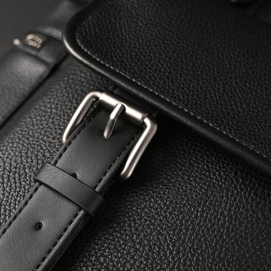 Prada Nylon & Leather Multi-Pocket Backpack – Black