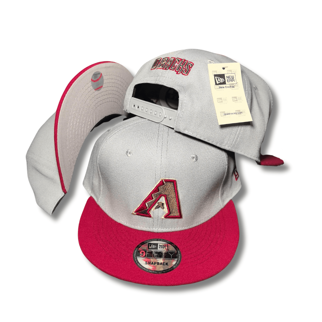 Men's Arizona Diamondbacks New Era White/Red Optic 59FIFTY - Snapback Cap
