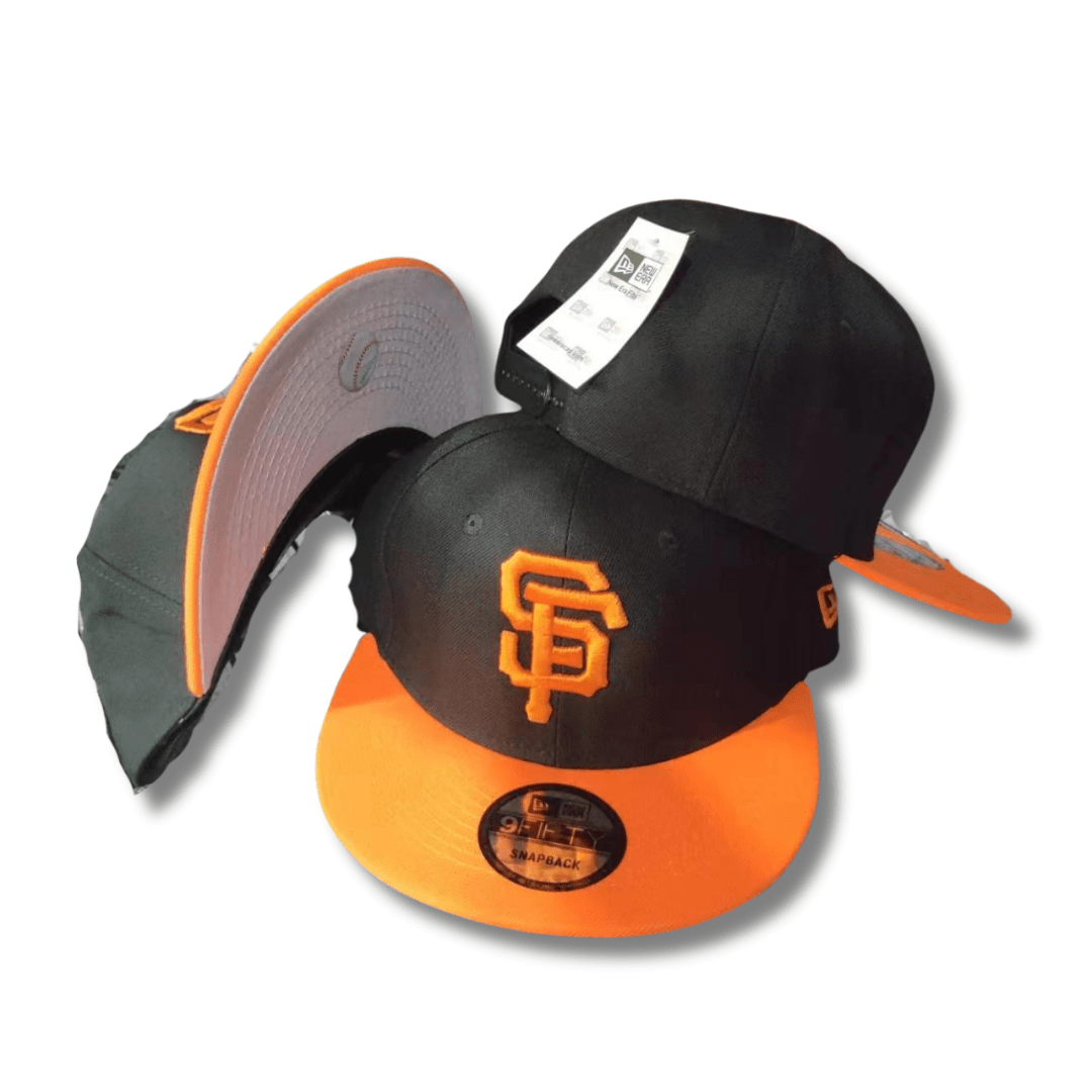 San Francisco Logo with Two-Tone Design Black and Orange – Snapback Cap
