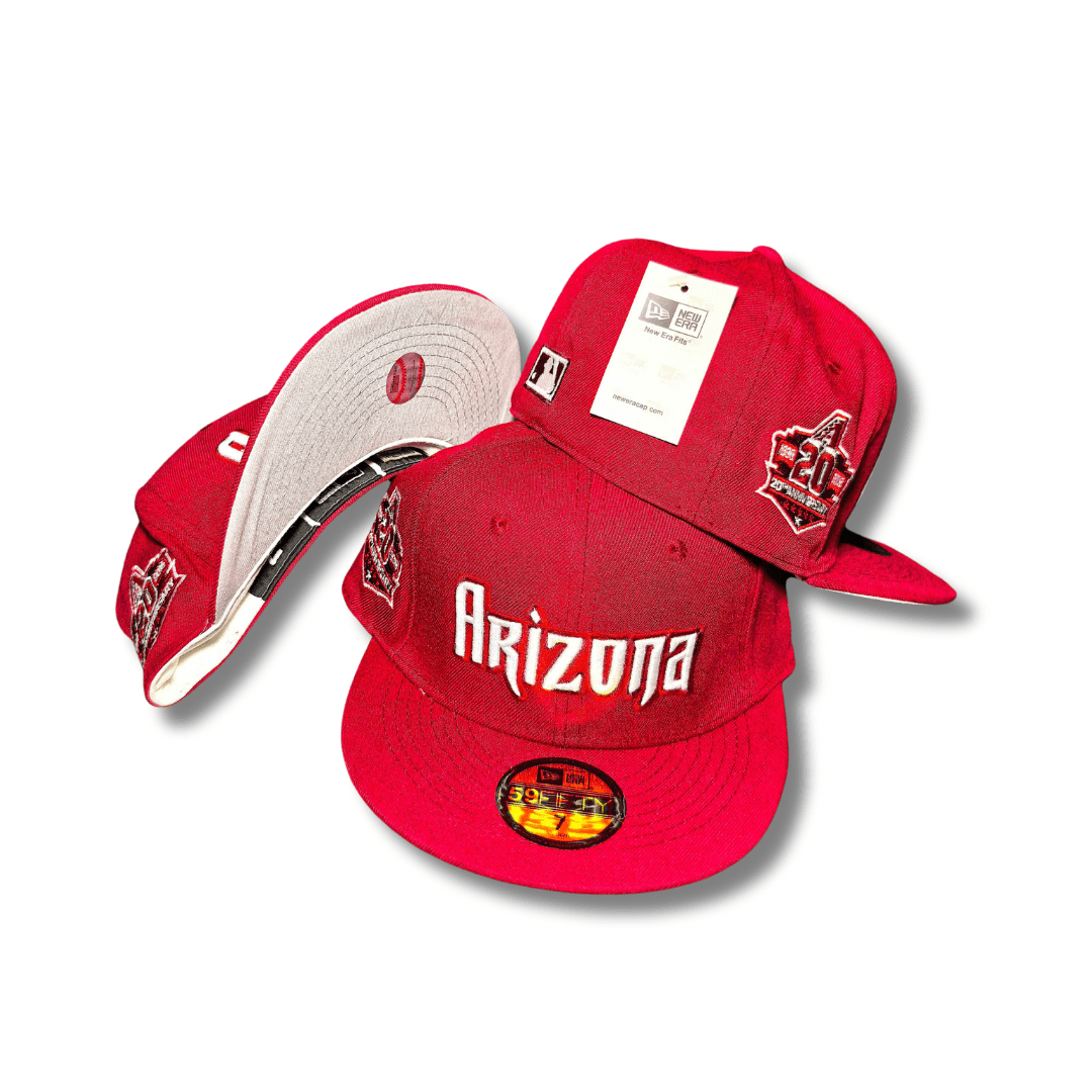 Arizona Diamondbacks Red New Era 59FIFTY 20th Anniversary Patch - Fitted Cap