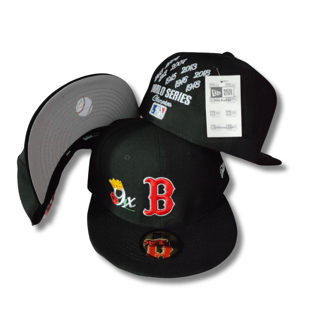 Boston Red Sox MLB NE Crown Champs 9X's Champ ~Dark Navy - Fitted Cap