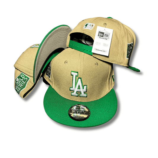 New Era Dodgers Beige 2 Tone South Bend Lucky Vegas 59FIFTY - Snapback Cap