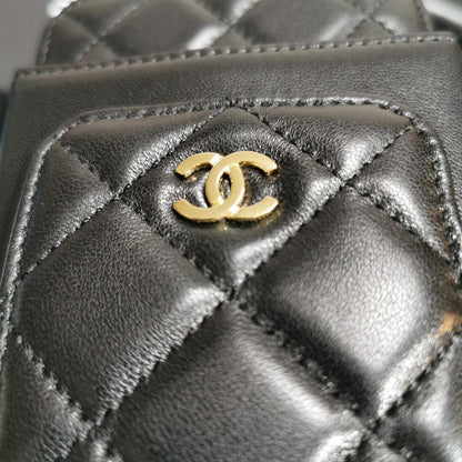 Chanel lambskin phone holder