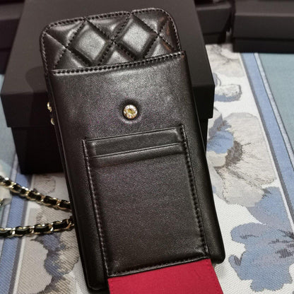Chanel lambskin phone holder