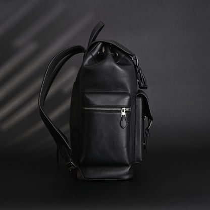 Prada Nylon & Leather Multi-Pocket Backpack – Black