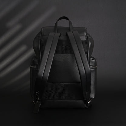 Prada Nylon & Leather Multi-Pocket Backpack – Black