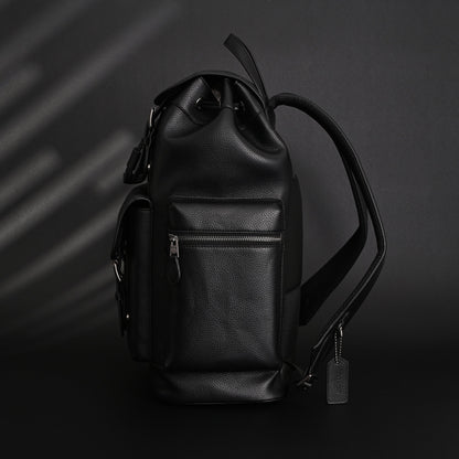 Prada Nylon & Leather Multi-Pocket Backpack – Black