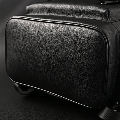 Prada Nylon & Leather Multi-Pocket Backpack – Black