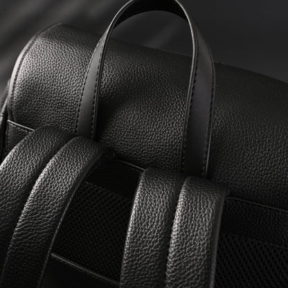 Prada Nylon & Leather Multi-Pocket Backpack – Black