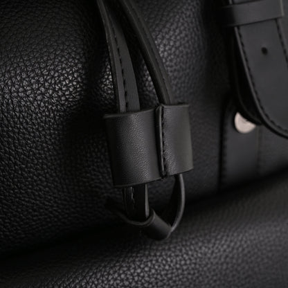 Prada Nylon & Leather Multi-Pocket Backpack – Black