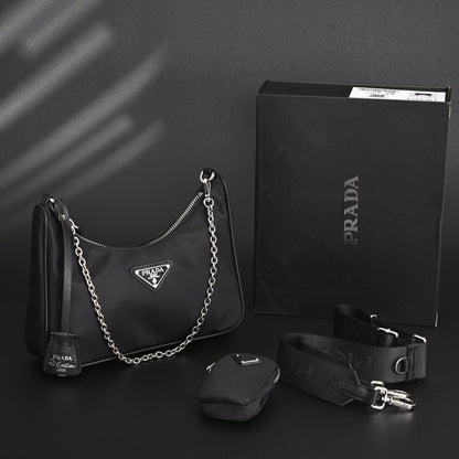 Prada Re-Edition 2005 Nylon Shoulder Bag – Black