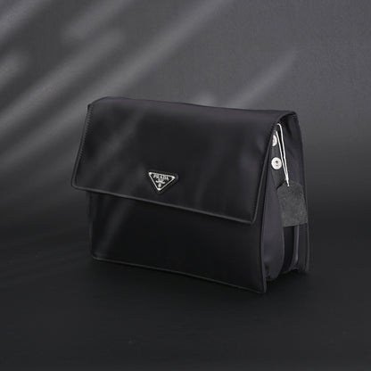 Prada Nylon Black Messenger Bag