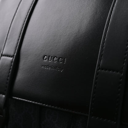 Gucci GG Supreme Monogram Backpack with Web Stripe