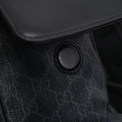 Gucci GG Supreme Monogram Backpack with Web Stripe