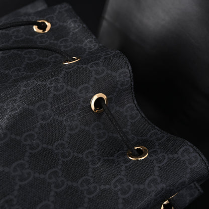 Gucci GG Supreme Monogram Backpack with Web Stripe