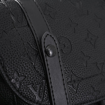 Louis Vuitton Christopher PM Backpack Monogram Shadow Black Leather