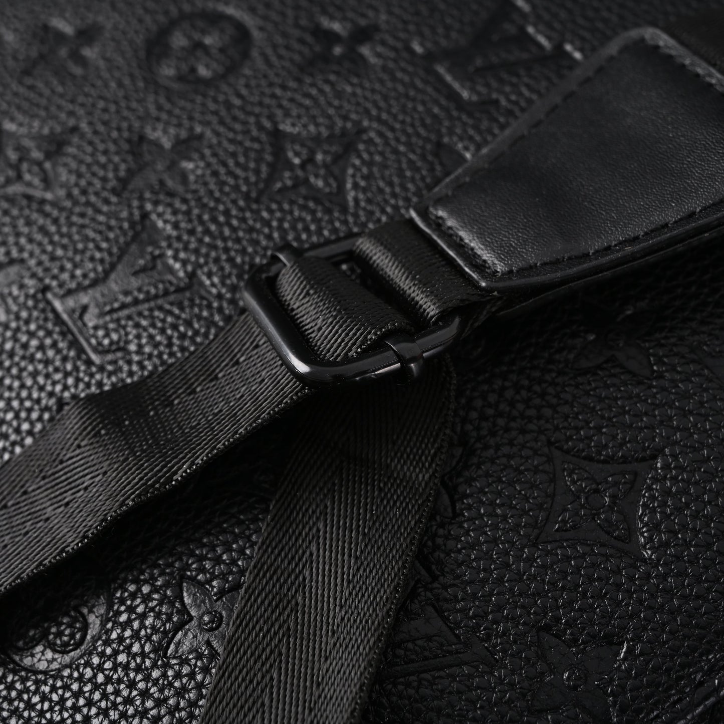 Louis Vuitton Christopher PM Backpack Monogram Shadow Black Leather