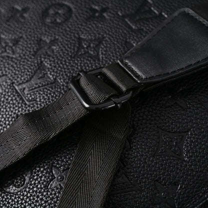 Louis Vuitton Christopher PM Backpack Monogram Shadow Black Leather