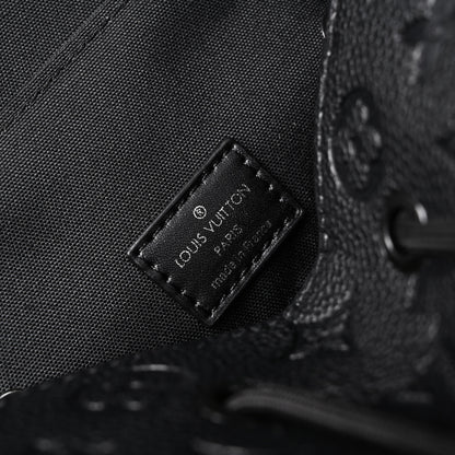 Louis Vuitton Christopher PM Backpack Monogram Shadow Black Leather