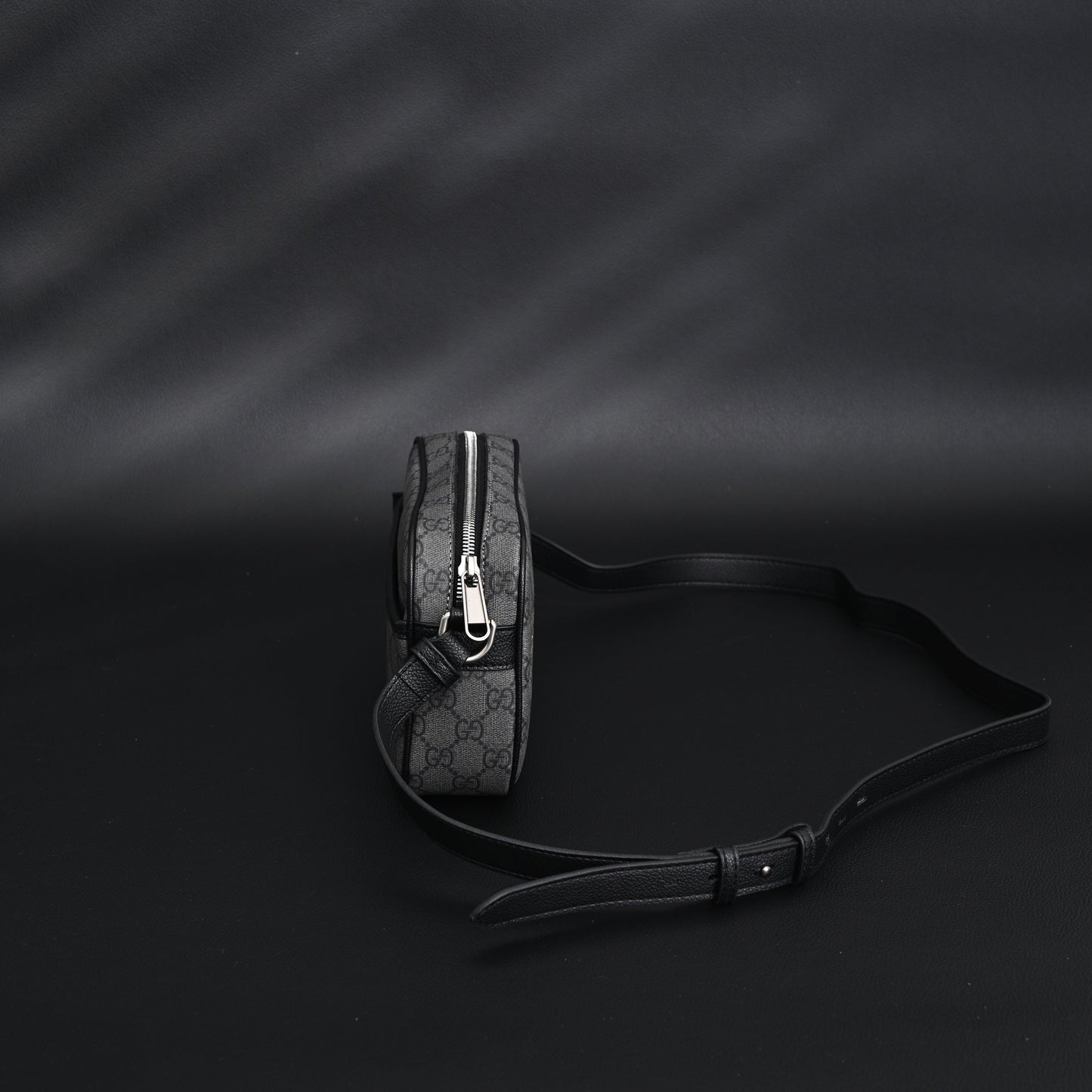 Gucci Ophidia GG Supreme Belt Bag – Black/Grey Monogram