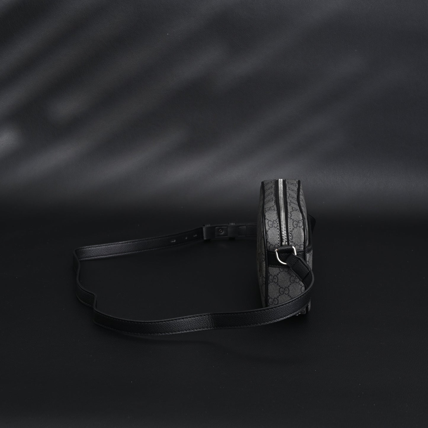 Gucci Ophidia GG Supreme Belt Bag – Black/Grey Monogram