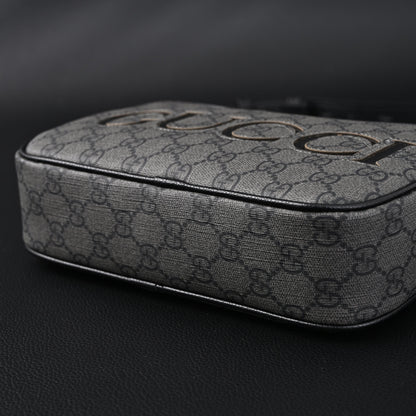 Gucci Ophidia GG Supreme Belt Bag – Black/Grey Monogram
