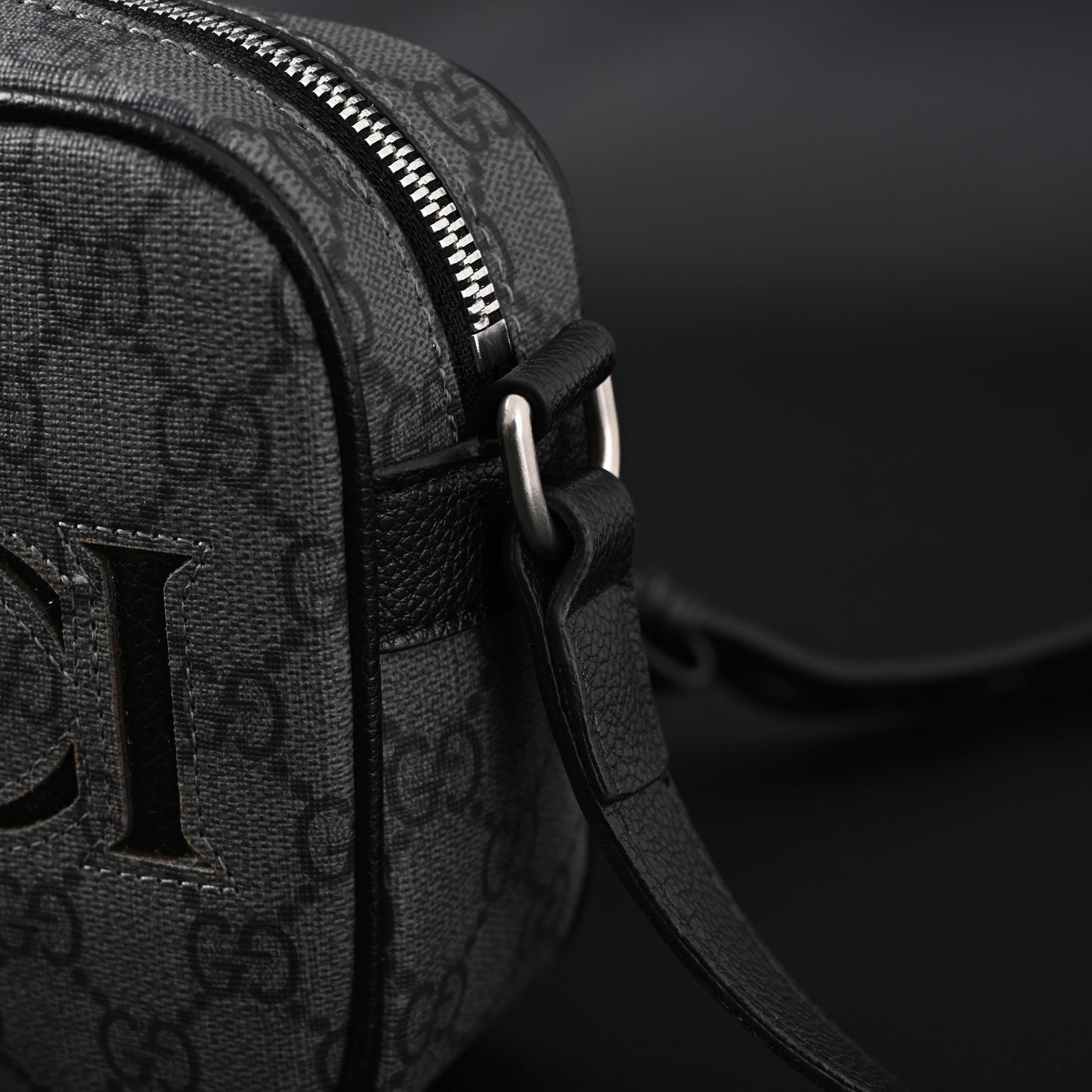 Gucci Ophidia GG Supreme Belt Bag – Black/Grey Monogram