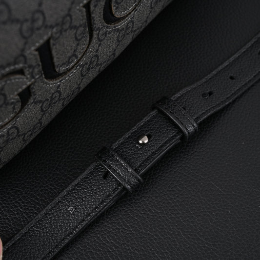 Gucci Ophidia GG Supreme Belt Bag – Black/Grey Monogram