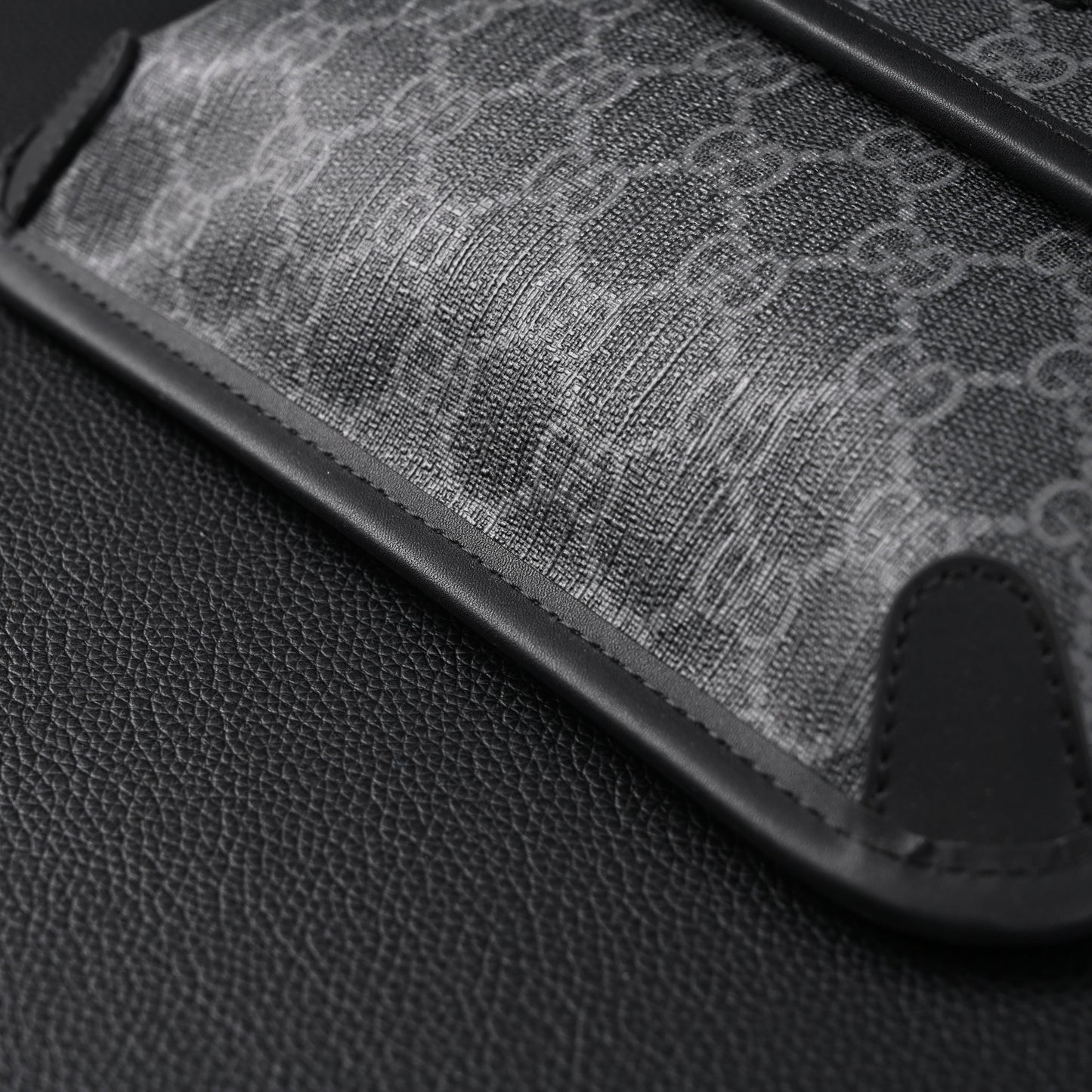 Gucci Ophidia GG Supreme Belt Bag – Black/Grey with Web Strap