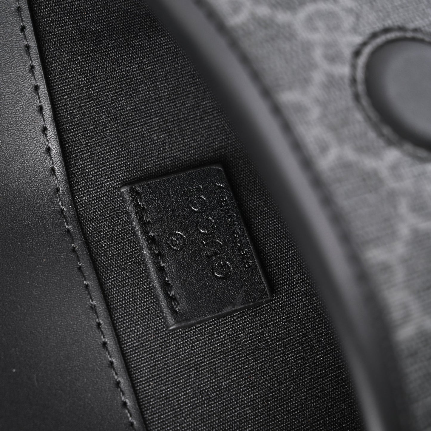 Gucci Ophidia GG Supreme Belt Bag – Black/Grey with Web Strap