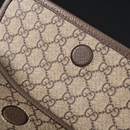 Gucci Ophidia GG Supreme Mini Belt Bag – Beige/Ebony with Web Stripe