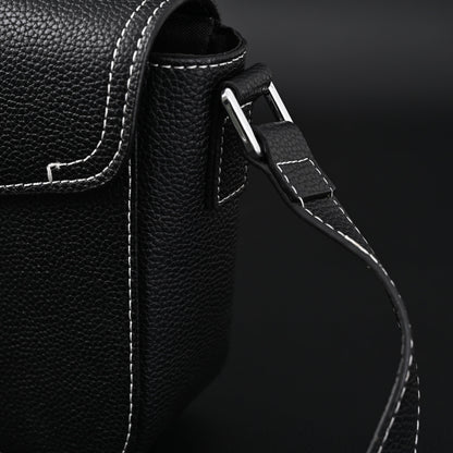 Dior Saddle Crossbody Bag – Black Grained Calfskin with Silver-Tone Hardware
