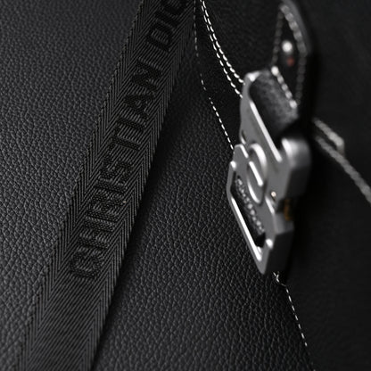 Dior Saddle Crossbody Bag – Black Grained Calfskin with Silver-Tone Hardware