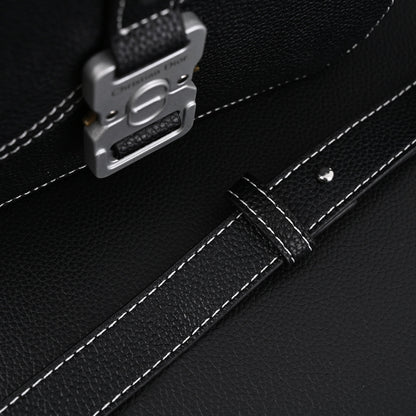 Dior Saddle Crossbody Bag – Black Grained Calfskin with Silver-Tone Hardware