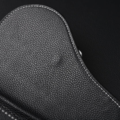 Dior Saddle Crossbody Bag – Black Grained Calfskin with Silver-Tone Hardware