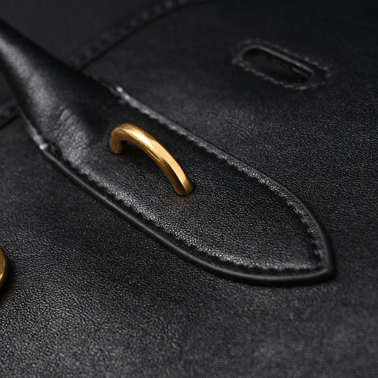 Miu Miu Leather Tote Bag – Classic Black