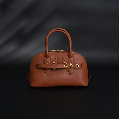 Gucci Horsebit 1955 Brown Leather Top Handle Bag