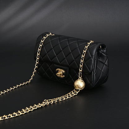 Chanel Classic Flap Mini Bag – Black Quilted Lambskin with Gold-Tone Hardware