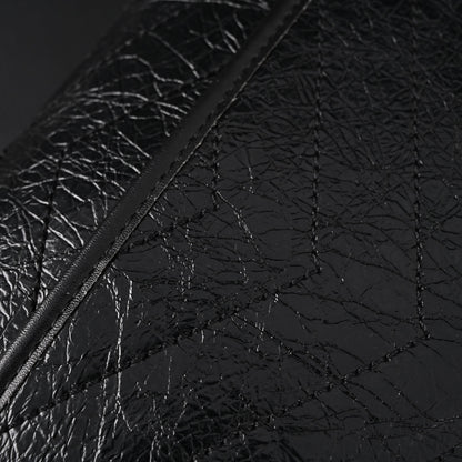 Saint Laurent Niki Medium Black Crinkled Leather Shoulder Bag