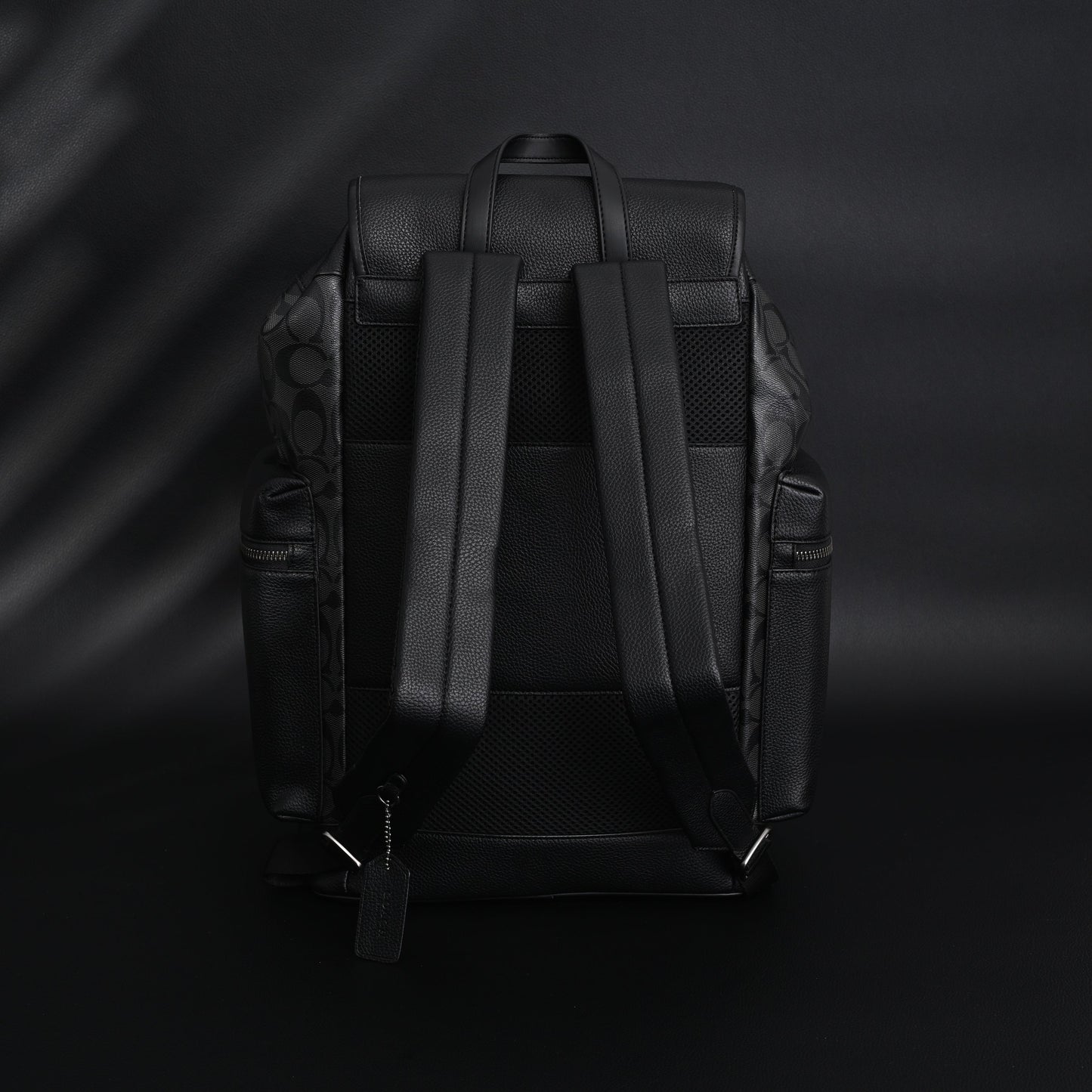 Coach Men’s Leather Backpack – Black Signature Canvas