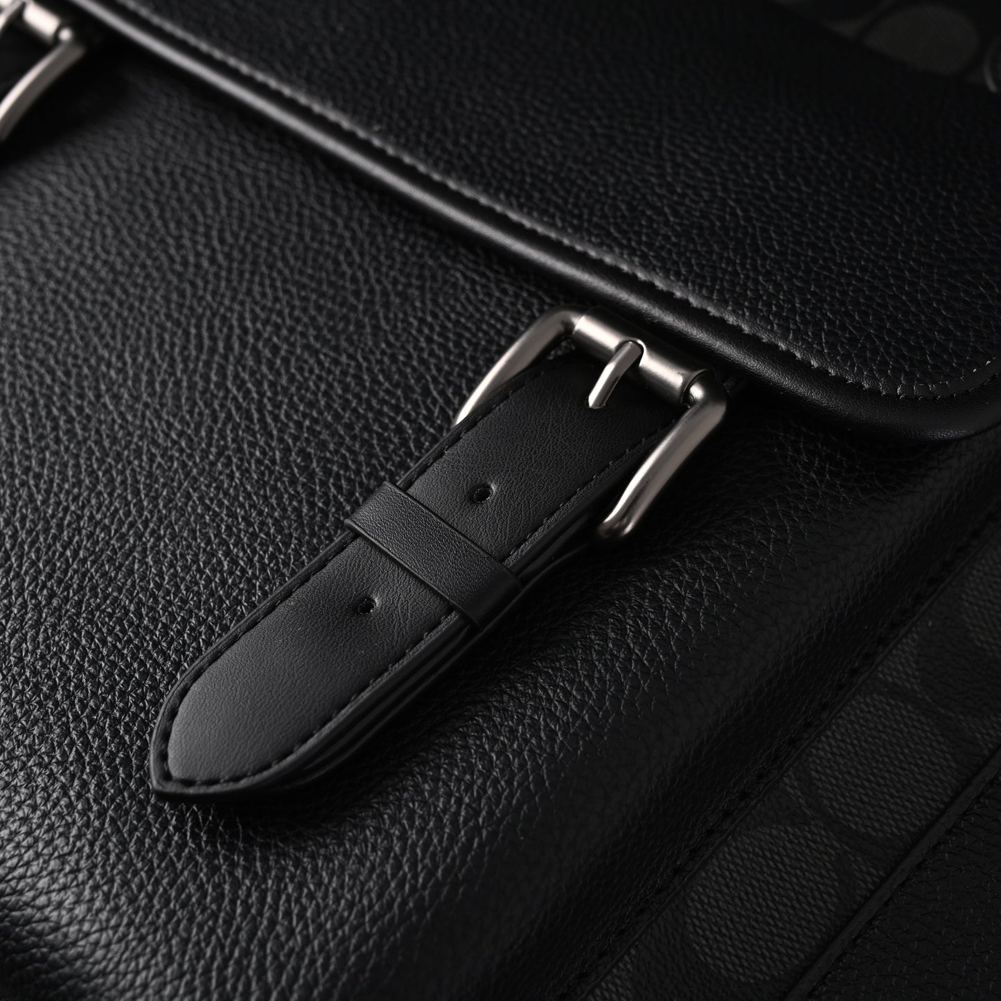 Coach Men’s Leather Backpack – Black Signature Canvas