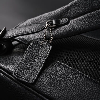 Coach Men’s Leather Backpack – Black Signature Canvas