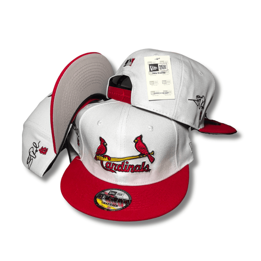 St. Louis Cardinals New Era 9Fifty with Signature Detail White and Red – Snapback Cap