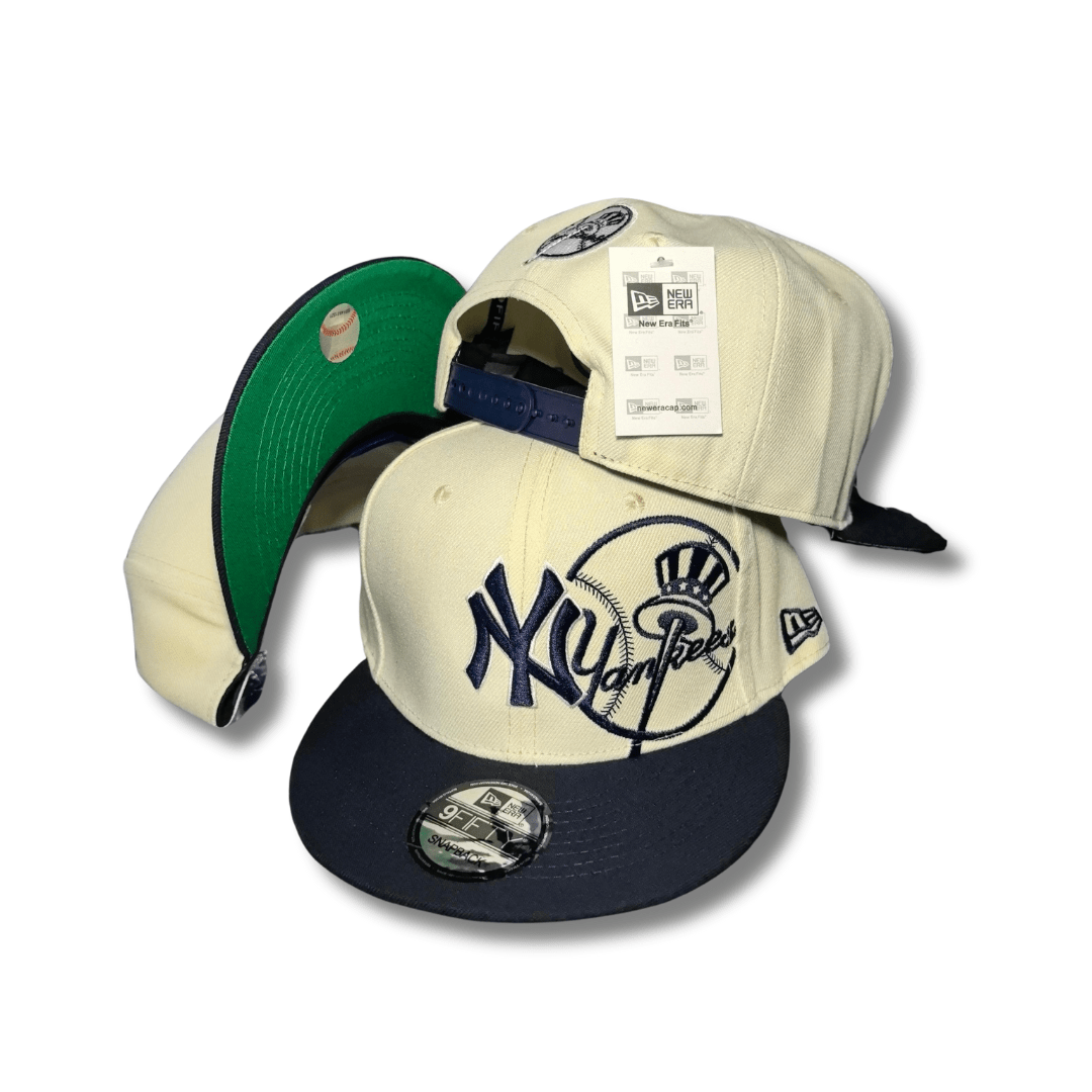 New York Yankees Cream and Navy New Era 9Fifty - Snapback Cap