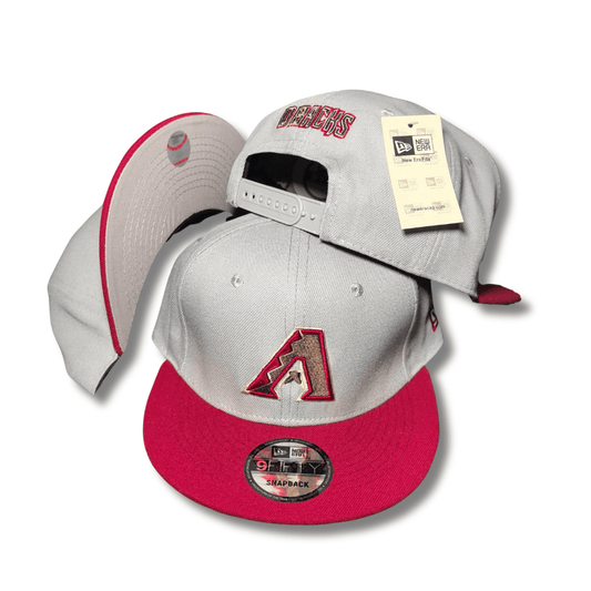 Men's Arizona Diamondbacks New Era White/Red Optic 59FIFTY - Snapback Cap