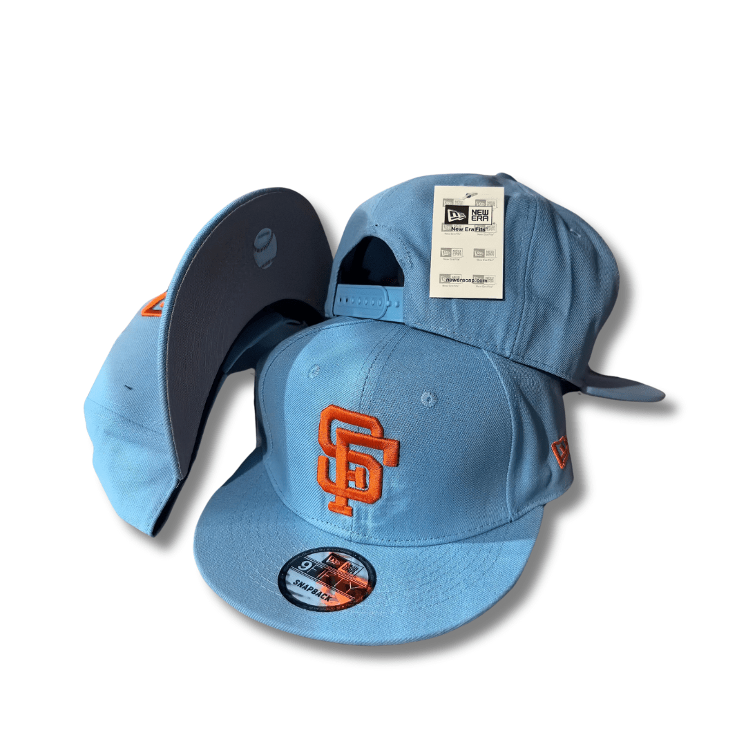 San Diego Padres New Era 9FIFTY Light Blue with Orange Logo – Snapback Cap