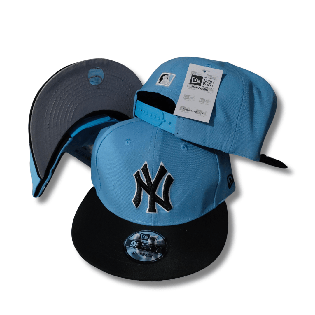 New York Yankees New Era 9FIFTY Light Blue with Black Brim – Snapback Cap