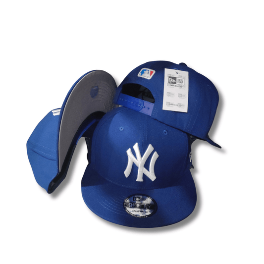 New York Yankees Royal Blue with White Embroidered Logo - Snapback Cap
